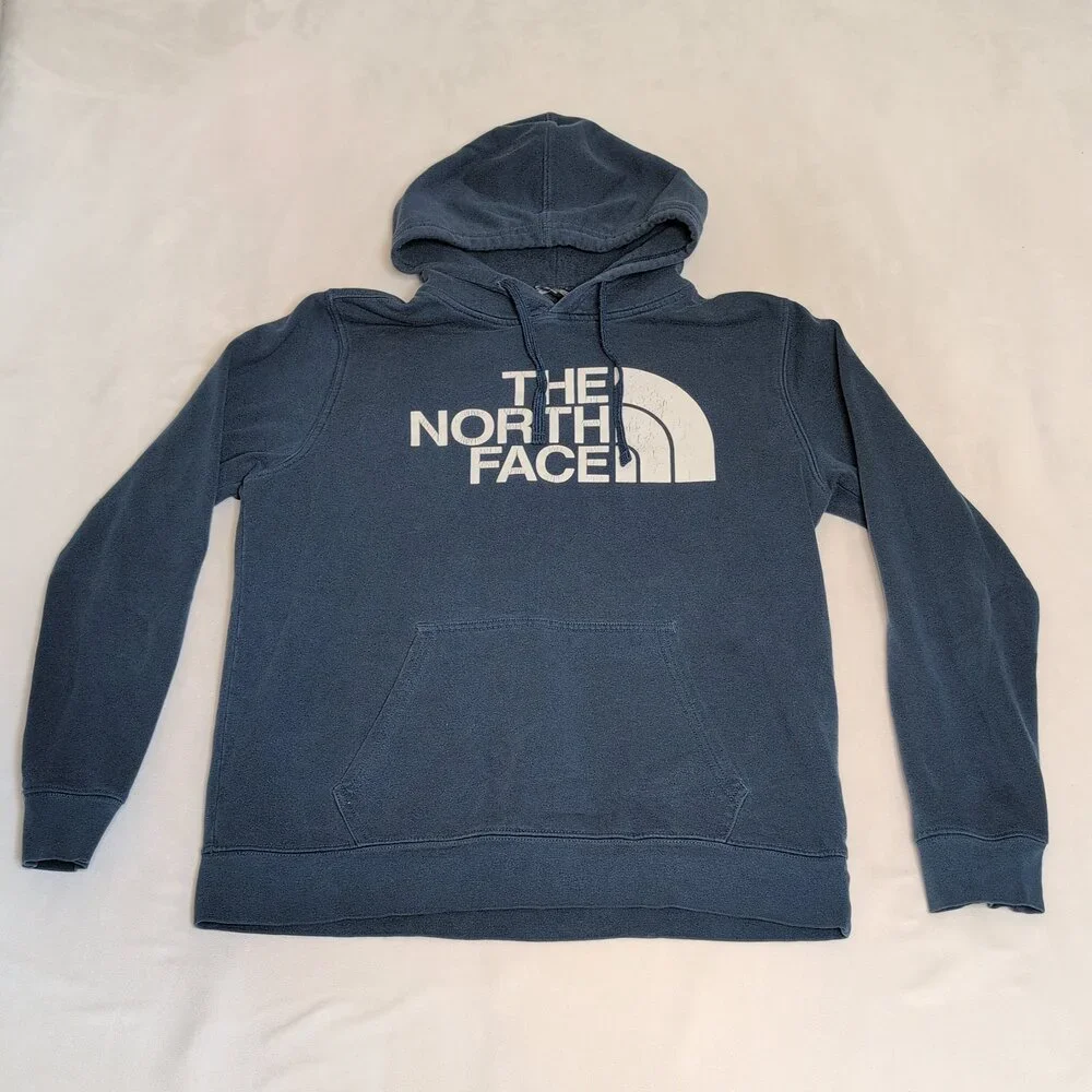 The North Face Men's‎ Blue Pullover Hoodie - M